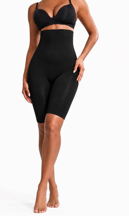 Women's Seamless High Waist Shaping Shorts Black - Sculpt Studio